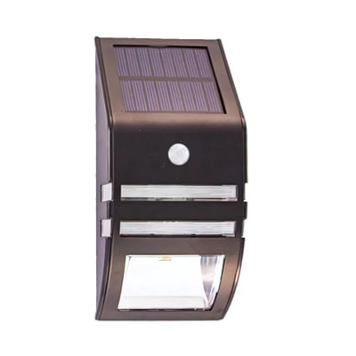 Fallon Black Flush Step Light with Sensor
