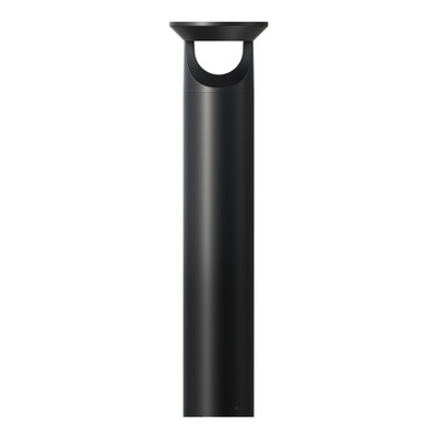 Darcy Black LED Solar Bollard Light