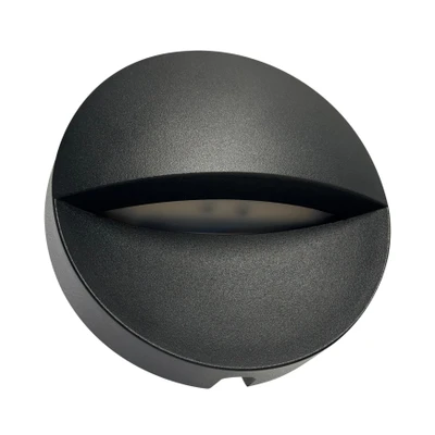 Vibe Black Round Outdoor 2CCT LED Wall Light