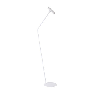 Almudaina White Steel LED Spot Floor Lamp