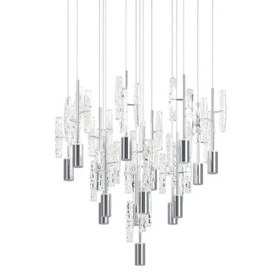 Alemdina 15 Light 3CCT LED Round Chrome Cluster Chandelier