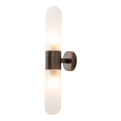 Hepburn Antique Brass Up and Down Wall Light