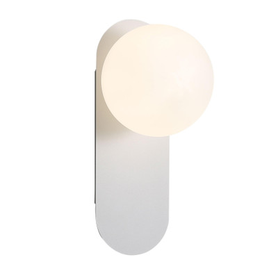 Papillion IP44 White Oval Wall Light