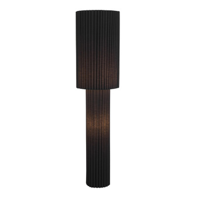 Roseau Black Textured Fabric Floor Lamp