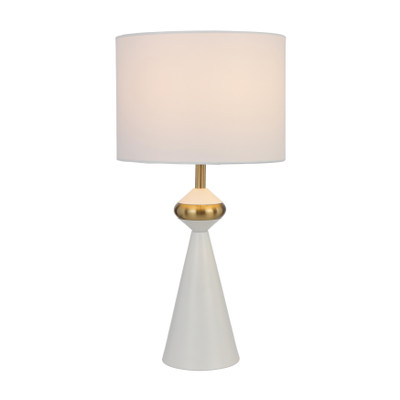 Sadova Satin White Modern Table Lamp