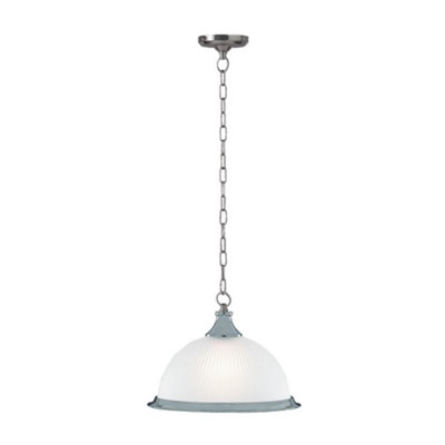Logan Satin Chrome Traditional Pendant Light