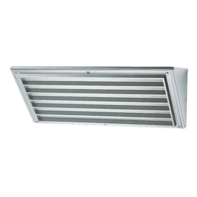 Midi Silver Louvred Triangle LED Wall Light