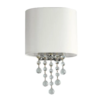 Sofia Decorative White Crystal Wall Light