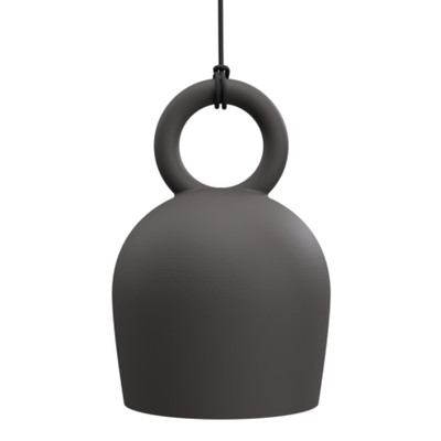 Caló Botijo Clay Dimmable LED Pendant Light - Dark Grey