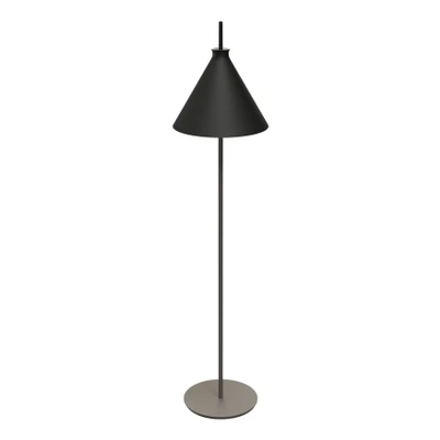 Totana Organic Cone Clay LED Floor Lamp - Black