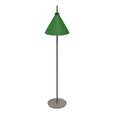 Totana Organic Cone Clay LED Floor Lamp - Olive Green