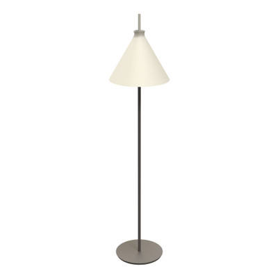 Totana Organic Cone Clay LED Floor Lamp - White