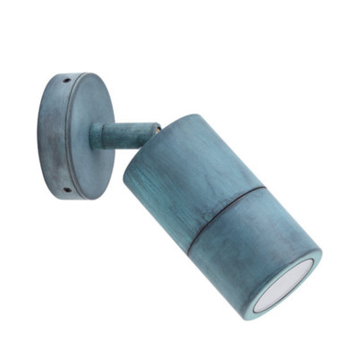 Paige Patina Single Adjustable Exterior Spot Wall Light
