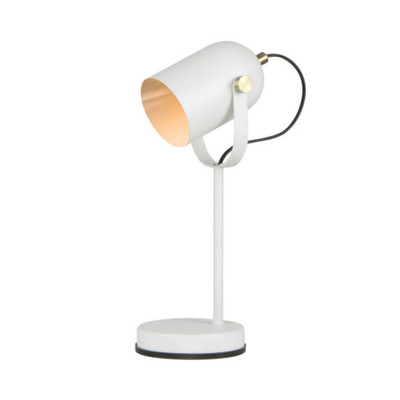 Tatiana Matt White Adjustable Head Desk Lamp
