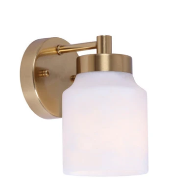 Tonette Single White Jar Alabaster Wall Light