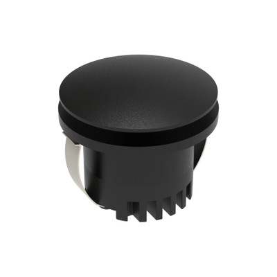Aura 3W Round Recessed Halo Opening Step Light - Black