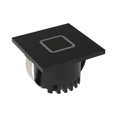 Aura 3W Square Recessed Square Ring Opening Step Light - Black