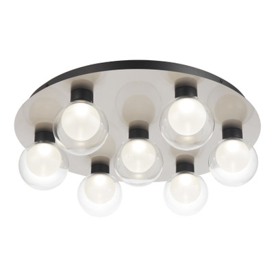 Irana 7 Light Matt Nickel Dimmable LED Close to Ceiling Light