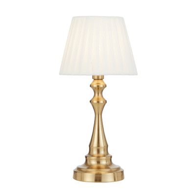 Leisha Antique Gold Metal Classic Touch Table Lamp