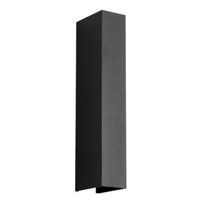 Ravin Sand Black IP54 Rectangle LED Wall Light