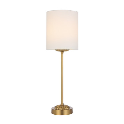 Sheryll Ivory Shade Antique Gold Table Lamp