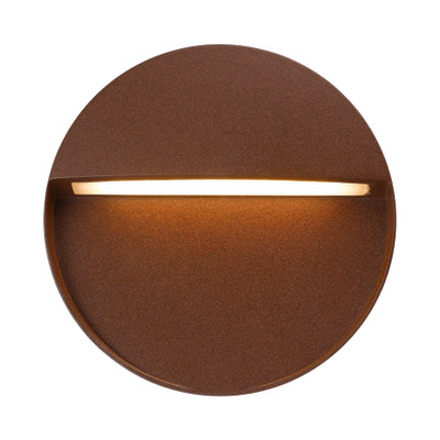Toren Sand Corten IP65 Low Voltage Round LED Wall Light
