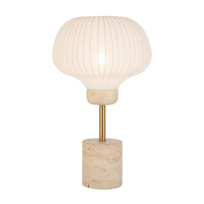 Vano Ivory and Beige Modern Table Lamp