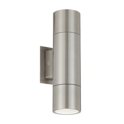 Wally Twin Light Stainless Steel IP65 Wall Lamp