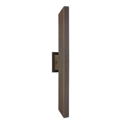 Yvana Antique Brass Twin Light IP65 LED Wall Light