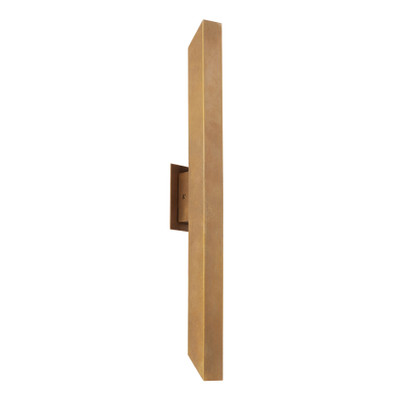Yvana Natural Brass Twin Light IP65 LED Wall Light