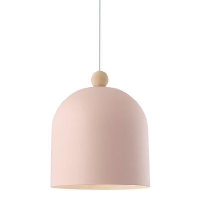 Gaston Scandinavian Bell Pendant Light - Dusty Rose
