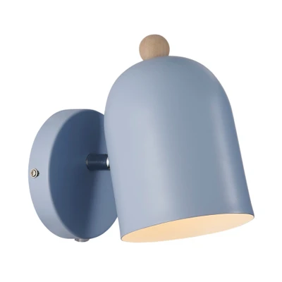 Gaston Scandinavian Bell Wall Light - Blue