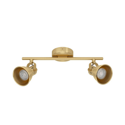 Seras Matt Brass Indoor Twin Spot Light