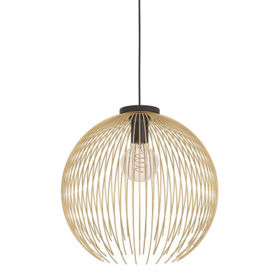 Venezuela Gold Round Wire Cage Pendant Light