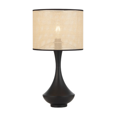 Frascati Boho Bedside Table Lamp - Satin Black