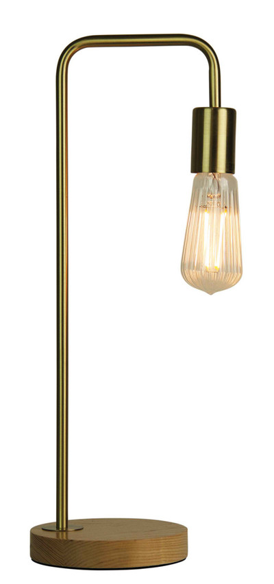 Scandustrial Lane Table Lamp- Brushed Brass