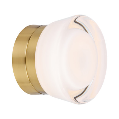 Presanella IP44 Glass LED Wall Light - Gold