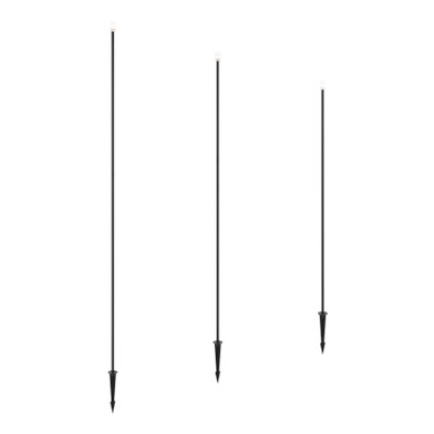 Koper 24V DC IP65 LED Garden Spike Light Set - Black