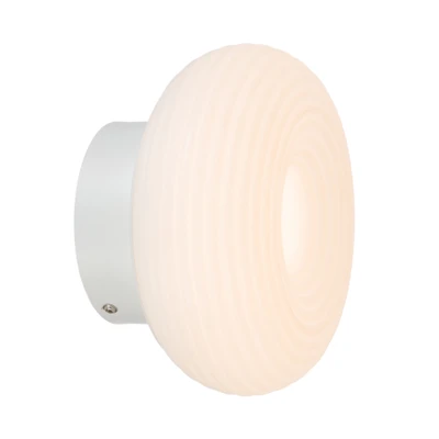Romita IP44 Round LED Wall Light - White
