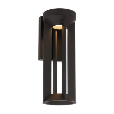 Ebor IP44 Modern LED Wall Light - Sand Black