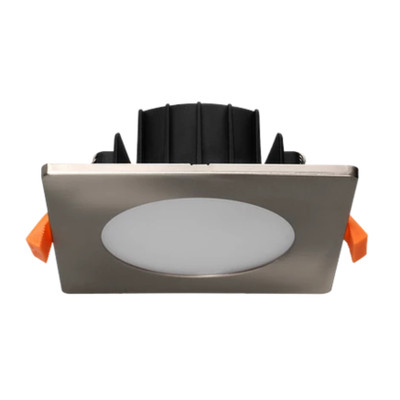 Nys 10W IP54 Flat Face 3CCT LED Square Downlight - Chrome