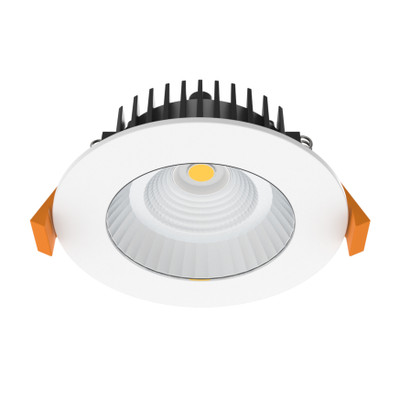 Poh IP44 Flat Face Dimmable 3CCT LED Downlight - White