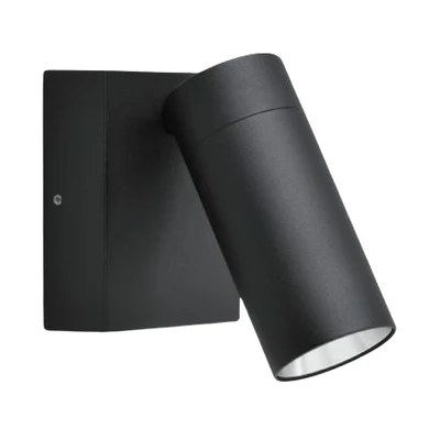 Juju IP65 Adjustable Solo Spot Wall Light - Black