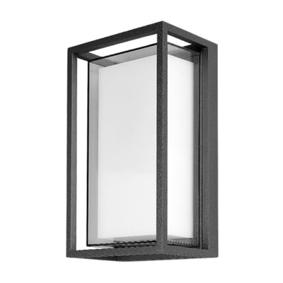 Eltanin IP65 3CCT LED Angular Bunker Wall Light - Black