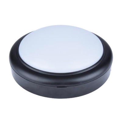 Myne IP65 3CCT LED Round Bunker Wall Light - Black