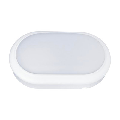 Myne IP65 3CCT LED Oval Bunker Wall Light - White
