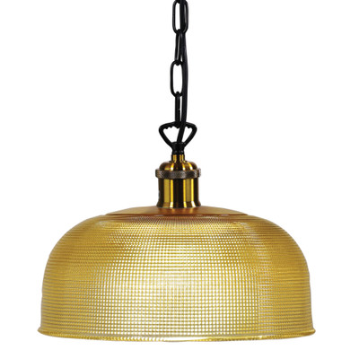 Casablanca Amber Glass Pendant Light