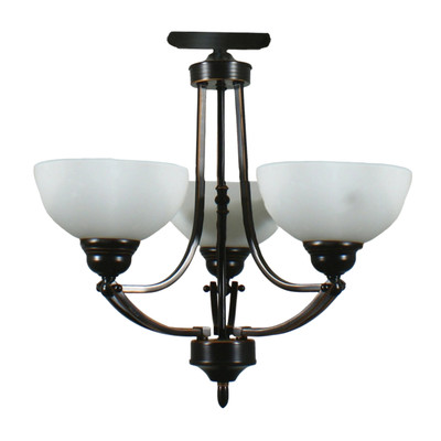 Houston 3 Light Bronze Close to Ceiling Light
