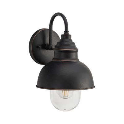 Parkway IP44 Barn Wall Light - Antique Bronze
