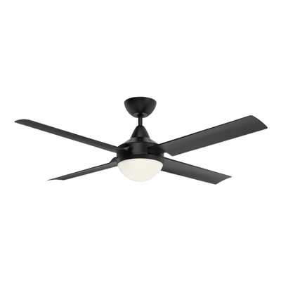 Cairns 52 AC Ceiling Fan with B22 Light - Black
